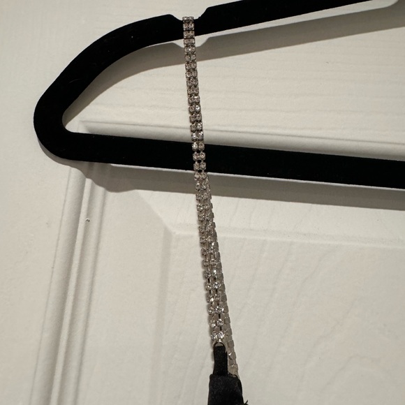 NWT ✅ H&M Black Rhinestone Strap Cami Size XL✨ - Picture 2 of 5